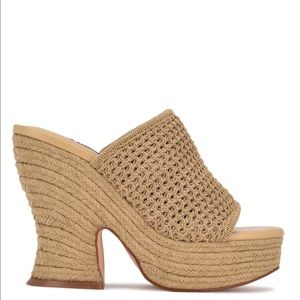 Woven Platform Slide Sandals